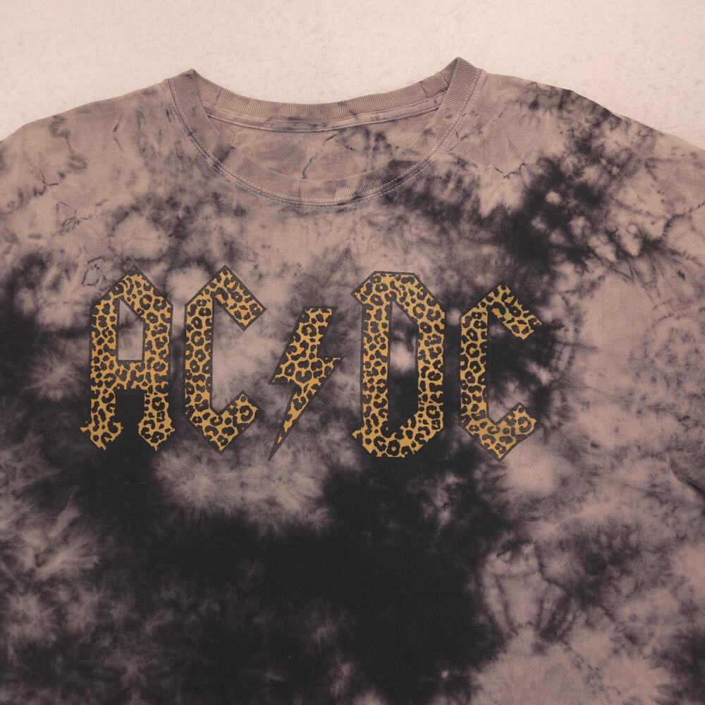 ACDC Band Crew Neck Short Sleeve Shirt Mens Size Extra Large XL Tie Dye 16423